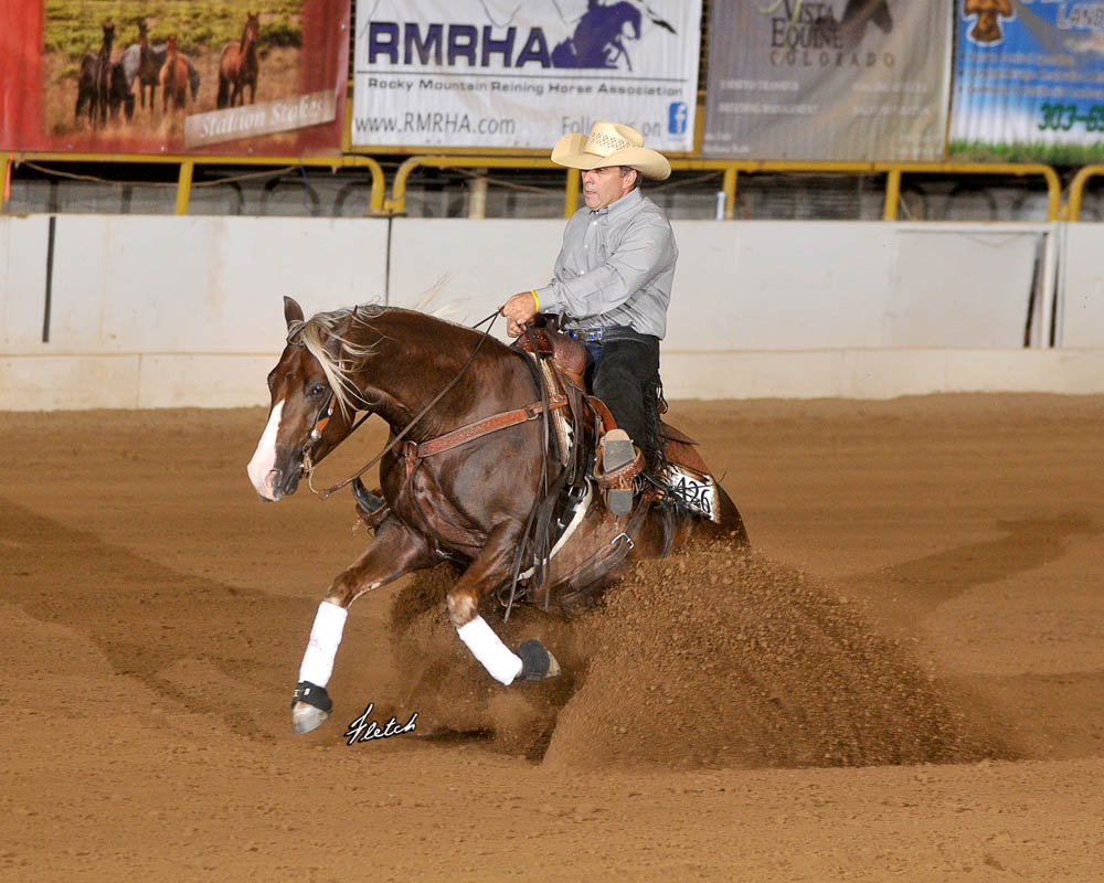2020 Summer Slide Futurity Champion Trash Talkin Spook ridden by Mike McEntire for owners McClellan Quarter Horses LLC